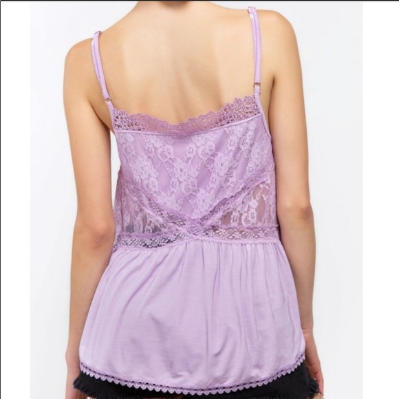 “The Iris” Purple Lace Tank Top - Picture 3 of 7